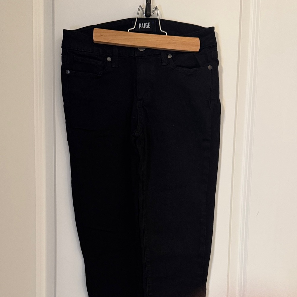 PAIGE Classic Black Denim ankle
